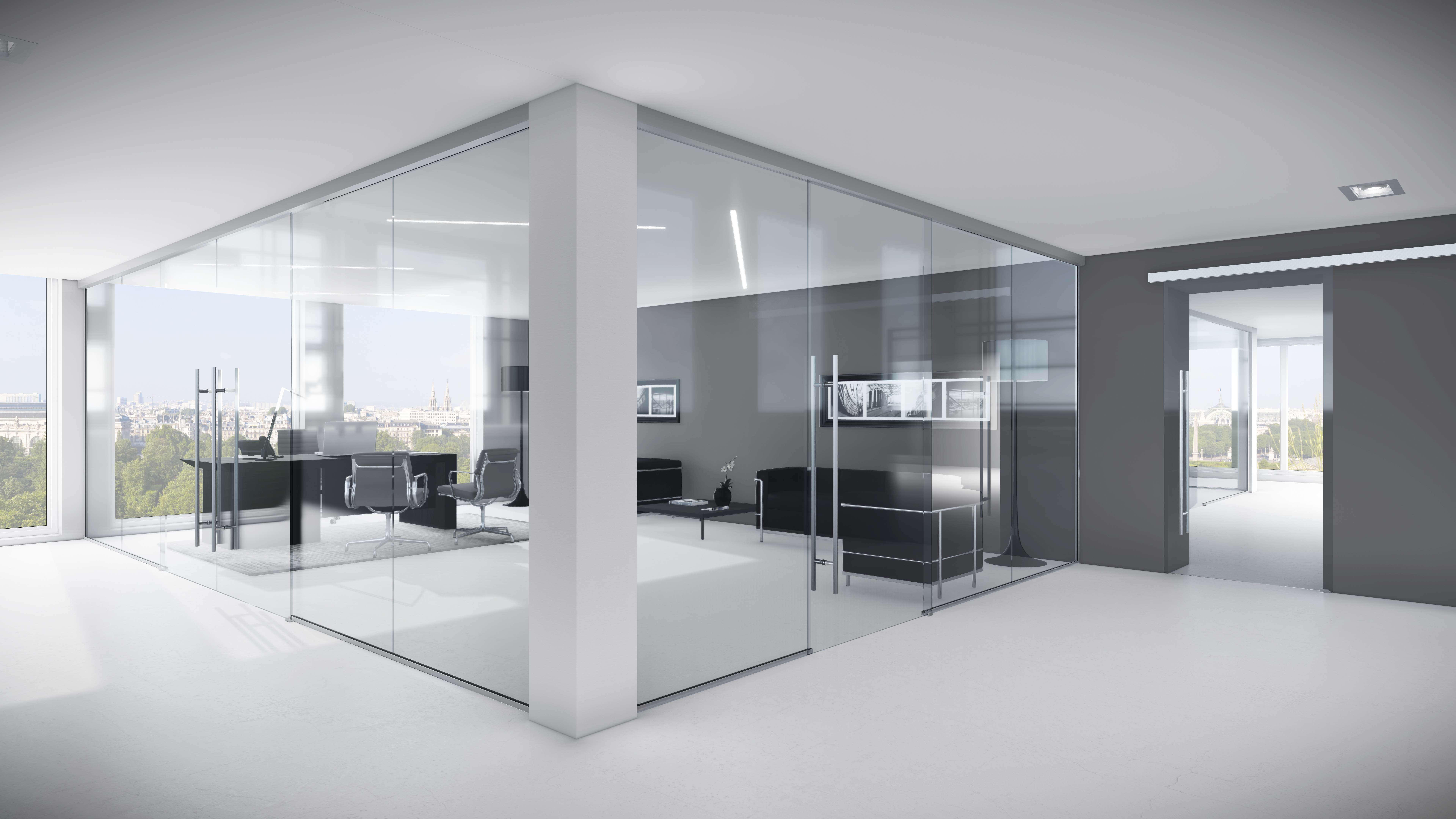 Go Minimal With Glass Barriers And Partition Walls